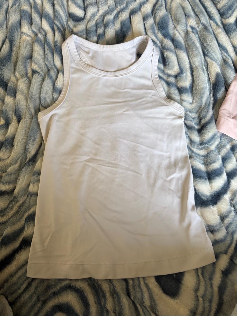 Lululemon Align waist length racerback tank size 0, white